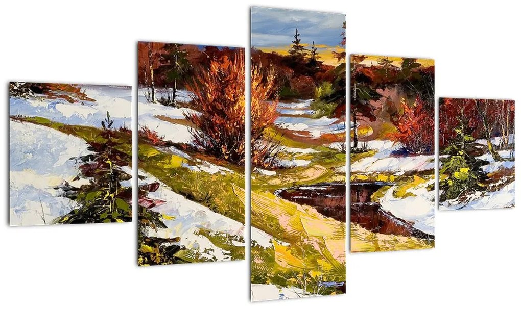 Obraz - Nadejście wiosny (125x70 cm)