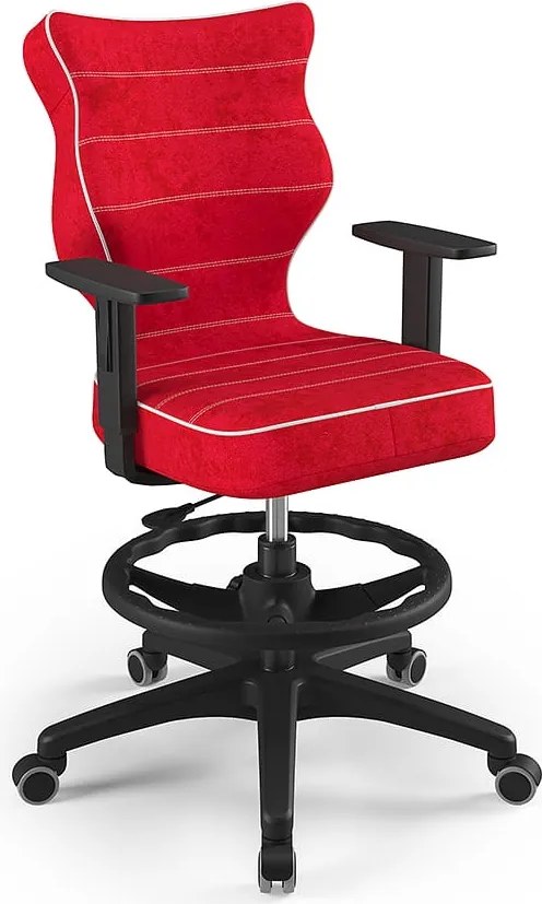 Obrotowe krzesło do biurka Duo Black rozmiar 6 (159-188 cm) z podnóżkiem