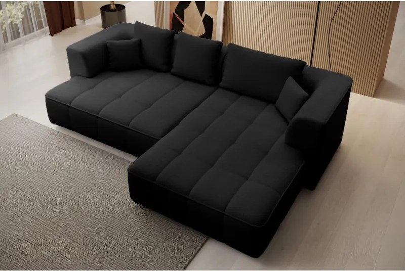 Narożnik ALBIO S Prawostronny z elektryczną regulacją siedziska, funkcja spania, wolnostojący w tkaninie EDEN 21 WERSAL