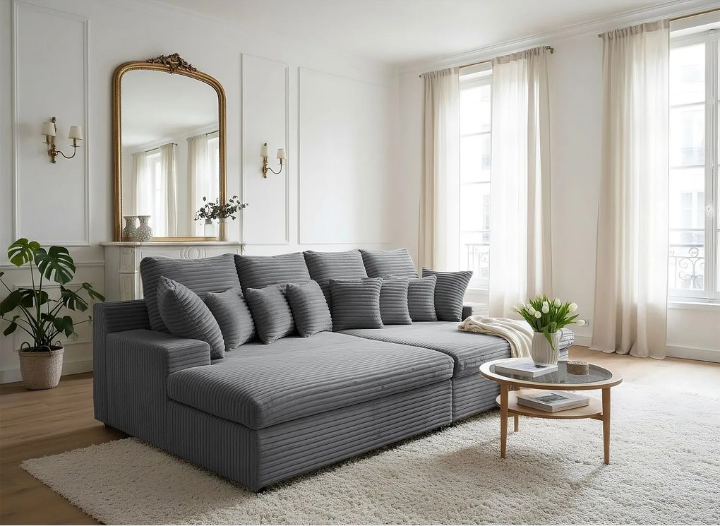 Sofa Lazy tkanina Tilia  90 szary