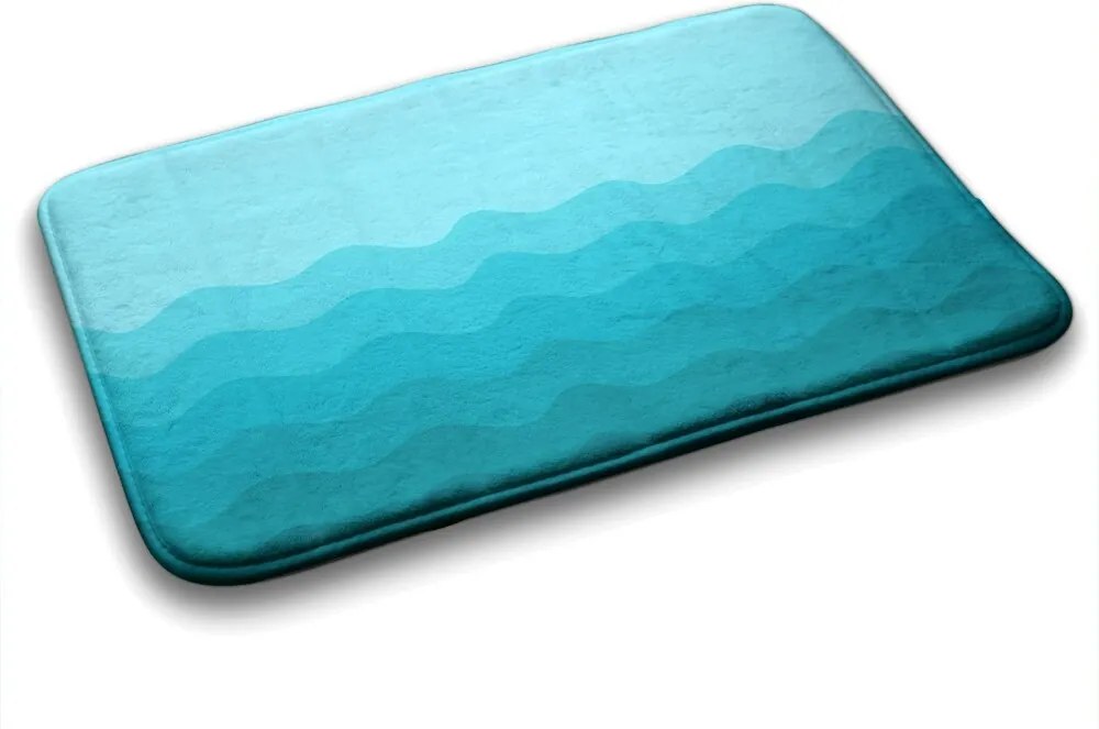 Dywanik antypoślizgowy do łazienki Dywanik antypoślizgowy do łazienki Geometryczne Fale