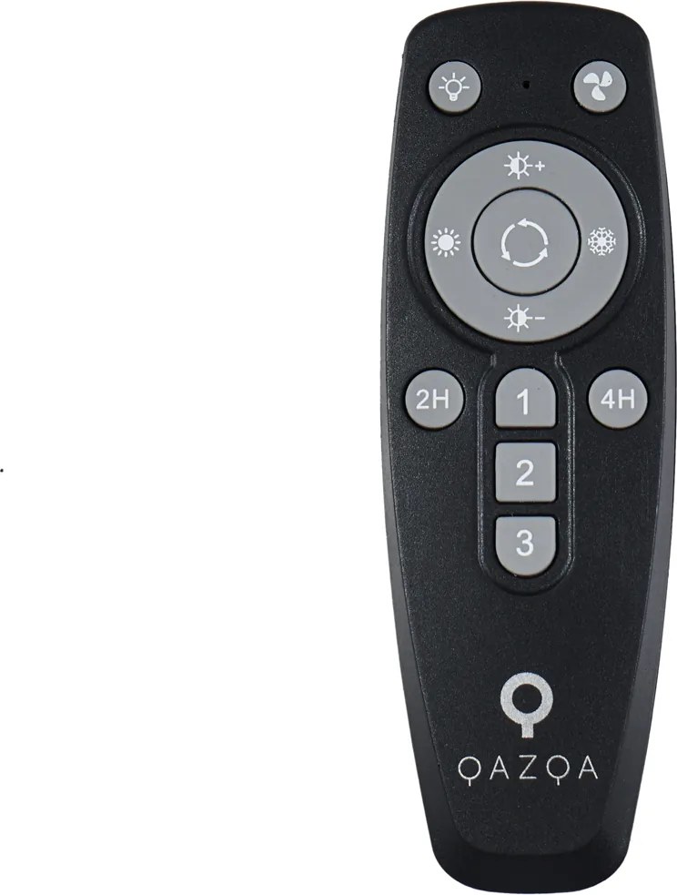 Wentylator sufitowy biały 50 cm z LED z funkcją ściemniania i pilotem - Maddy