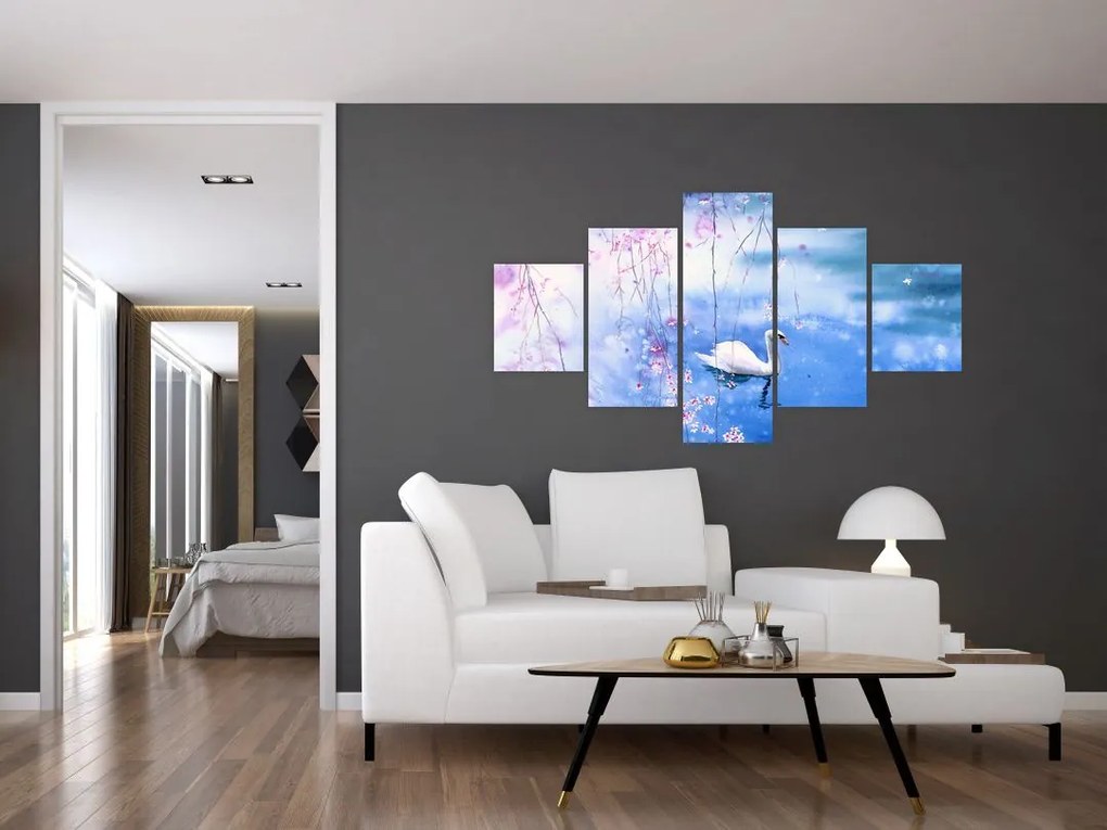 Obraz - Magiczne jezioro (125x70 cm)