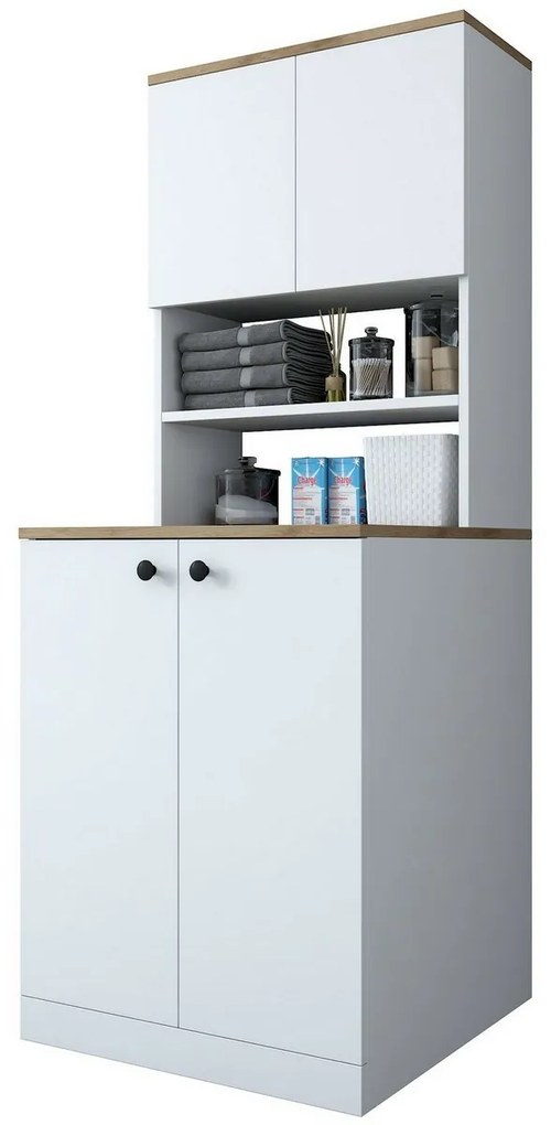 Szafka nad pralkę Kira White and Walnut