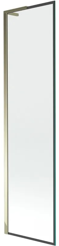 Mexen Next L parawan nawannowy 1-skrzydłowy 50 x 150 cm, czarna ramka, złoty - 895-050-000-03-70-50