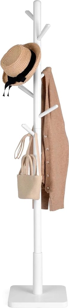 Biały stojakowy wieszak ARBO