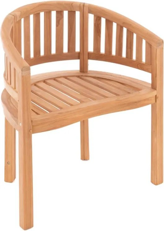 Krzesło DIVERO - impregnowane drewno tekowe