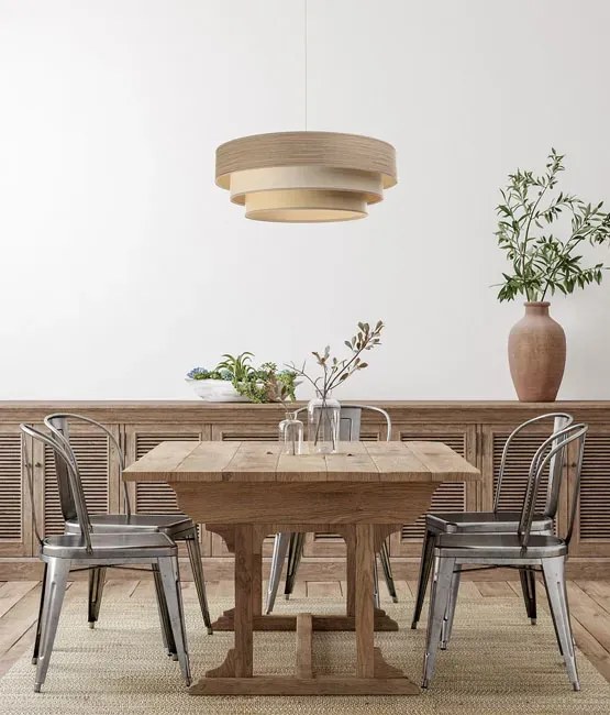 Skandynawska lampa wisząca nad stół - S465 L2-E83