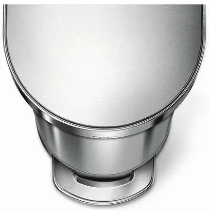 Simplehuman Kosz na śmieci z pedałem Slim 45 l,stal nierdzewna