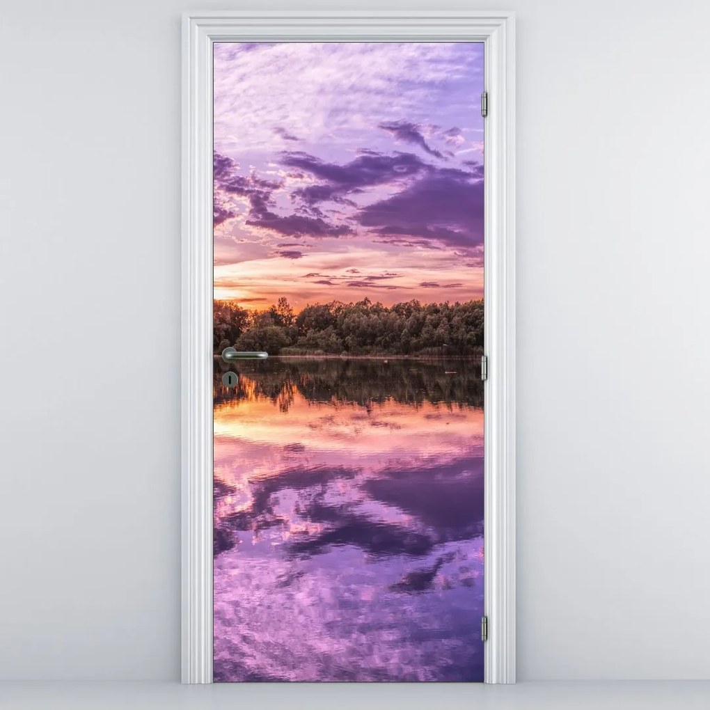 Fototapeta na drzwi - Fioletowe niebo (95x205cm)