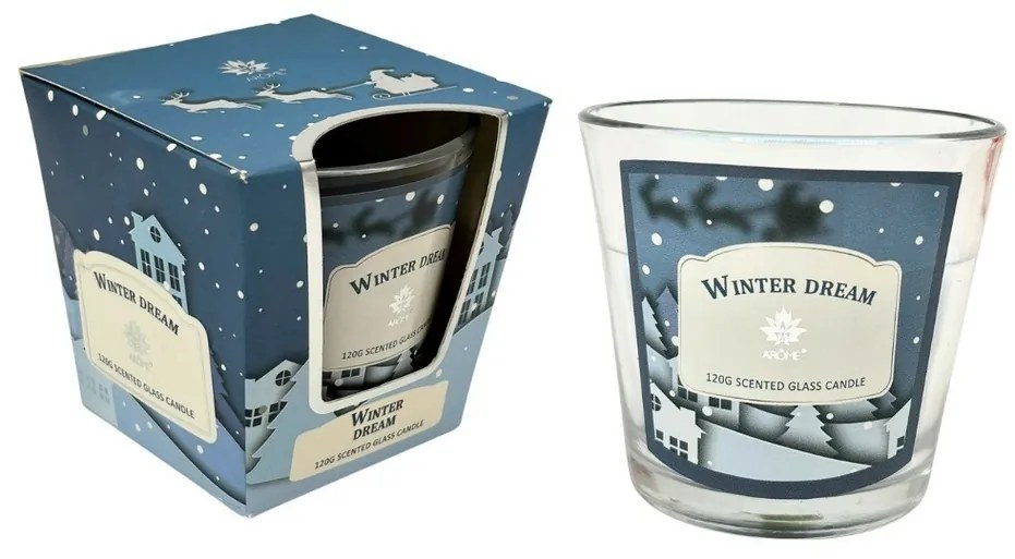 Arome Świeca w szkle, Winter Dream, 120 g