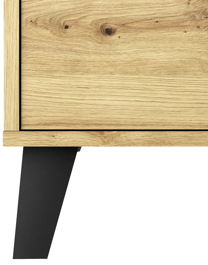 Wysoka nowoczesna komoda z szufladami dąb artisan E2-B92