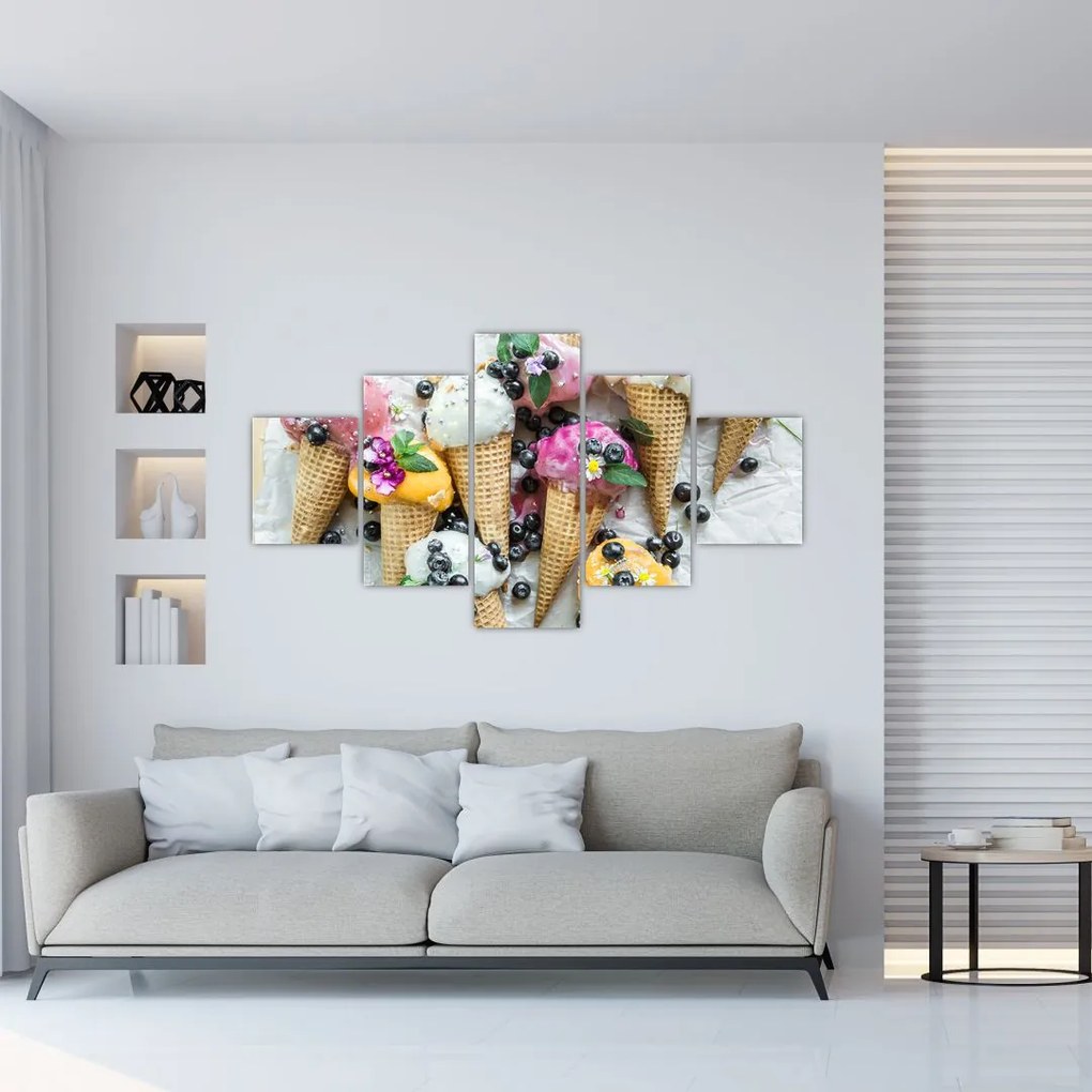Obraz z lodami (125x70 cm)
