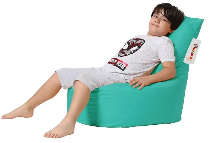 Turkusowy dziecięcy worek do siedzenia Baton – Floriane Garden