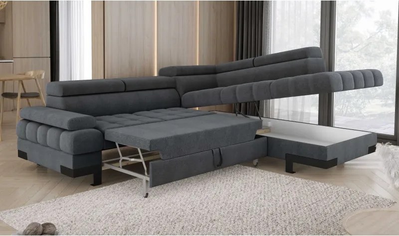 Narożnik SELVA L z funkcją spania i pojemnikiem WERSAL