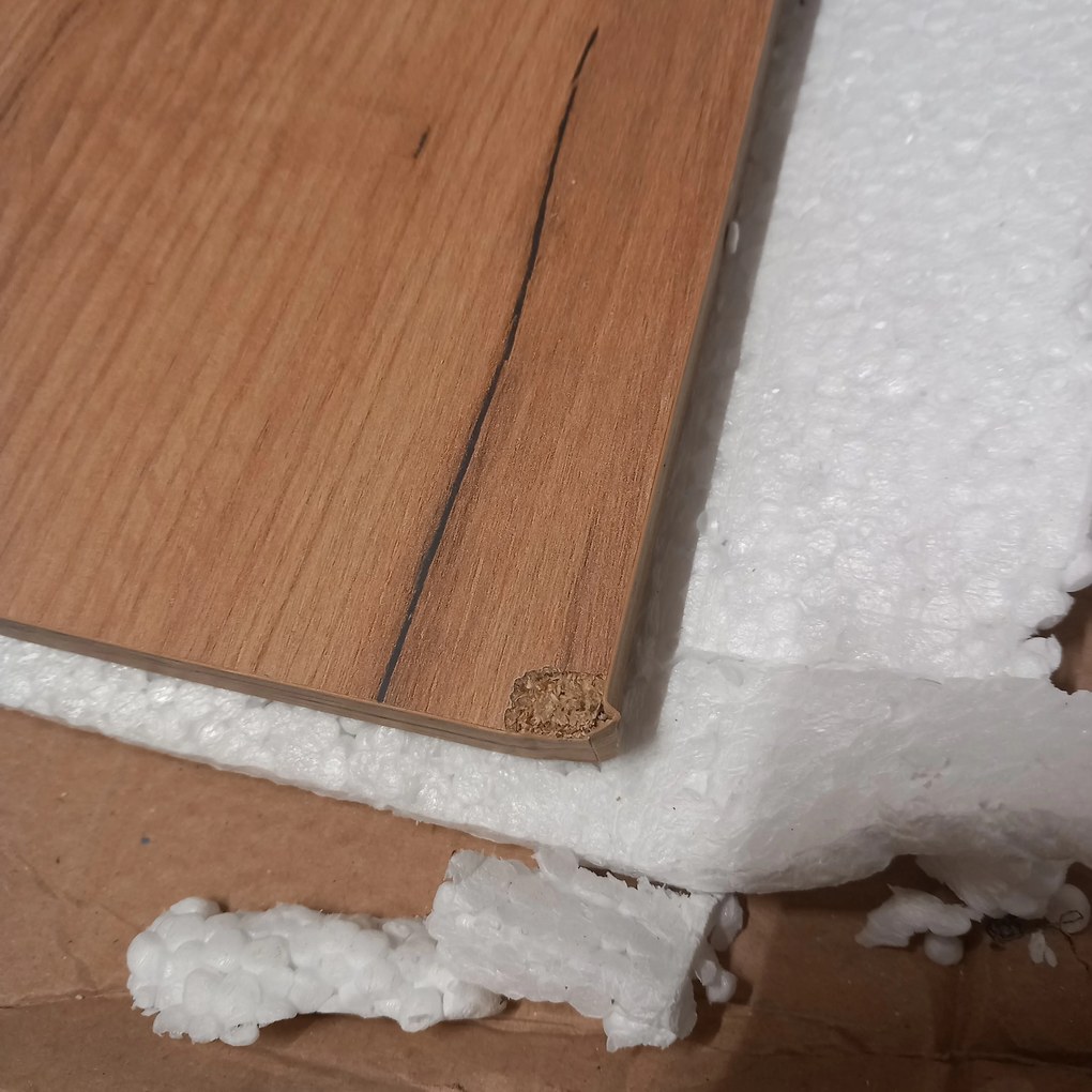 PROMOCJA Czarny stół jadalniany z blatem w dekorze dąb złoty craft MADO 120x80 II jakość