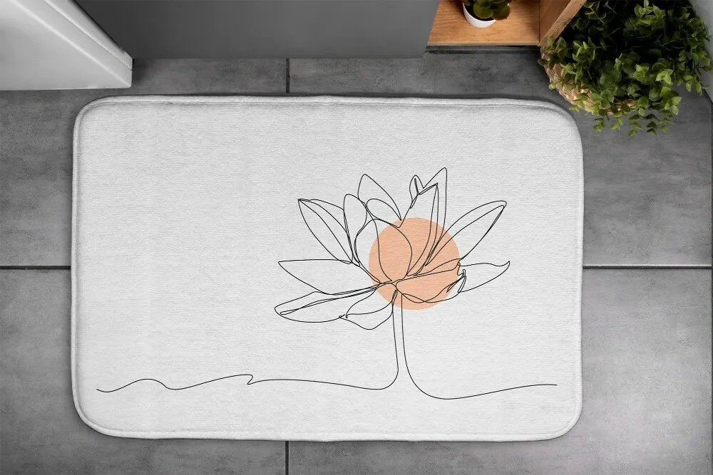 Dywanik antypoślizgowy do łazienki Dywanik antypoślizgowy do łazienki Lilia wodna