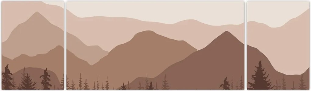 Obraz - Góry Brunatne N⁰1 (170x50 cm)