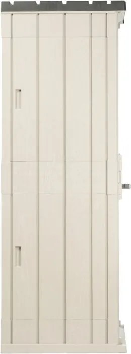 STORA WAY HIGH plastikowa szafa ogrodowa, beżowa