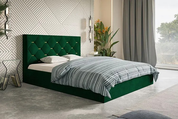Dwuosobowe łóżko ze schowkiem 180x200 Noble 3X - 36 kolorów