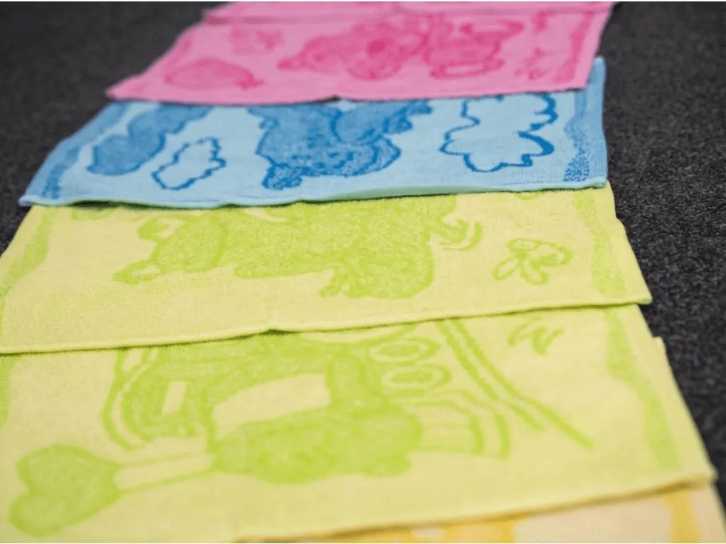 Ręcznik dziecięcy BEBE kot żółty 30x50 cm