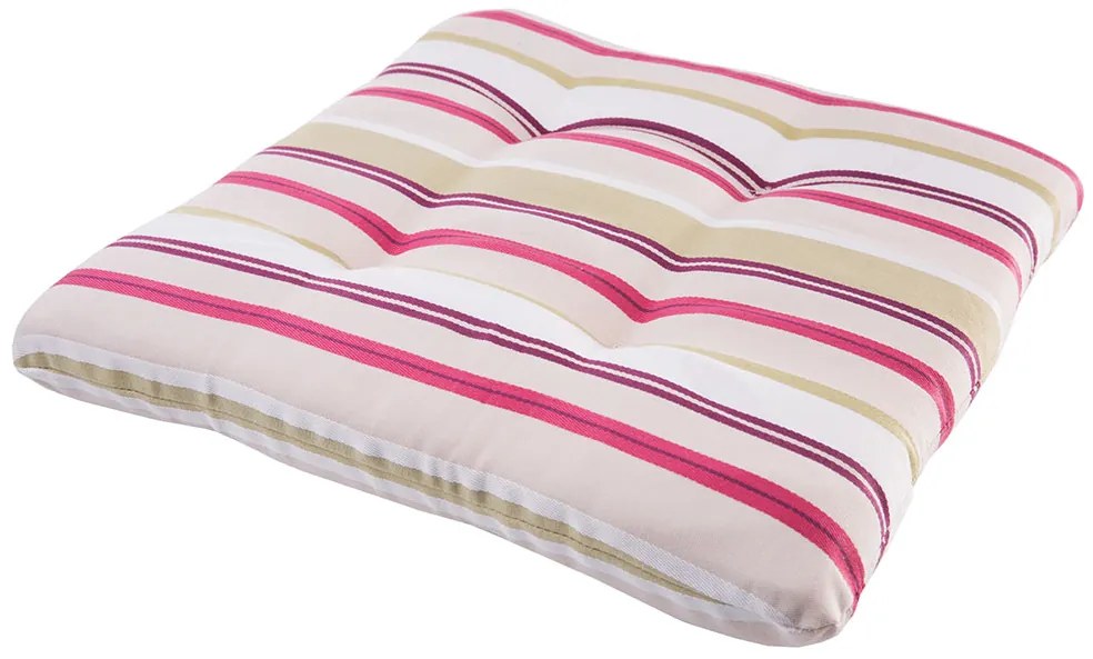 Poduszka na siedzisko Red Stripes Anette 41 x 41 x 5 cm C029-05SB PATIO