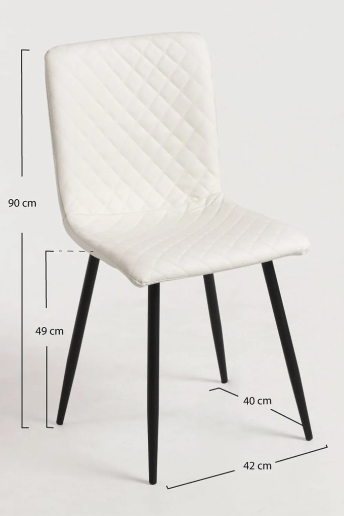 Zestaw 4 Krzese Rom Ekoskóra