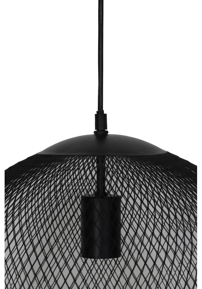 Lampa wisząca w kolorze matowej czerni z metalowym kloszem ø 50 cm Reilley – Light &amp; Living
