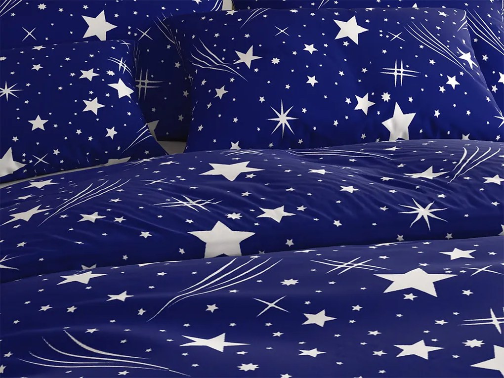 PrzytulneMieszkanie.pl PrzytulneMieszkanie.pl Pościel z mikrofibry NIGHT SKY niebieska Rozmiar pościeli: 70 x 90 cm | 140 x 200 cm