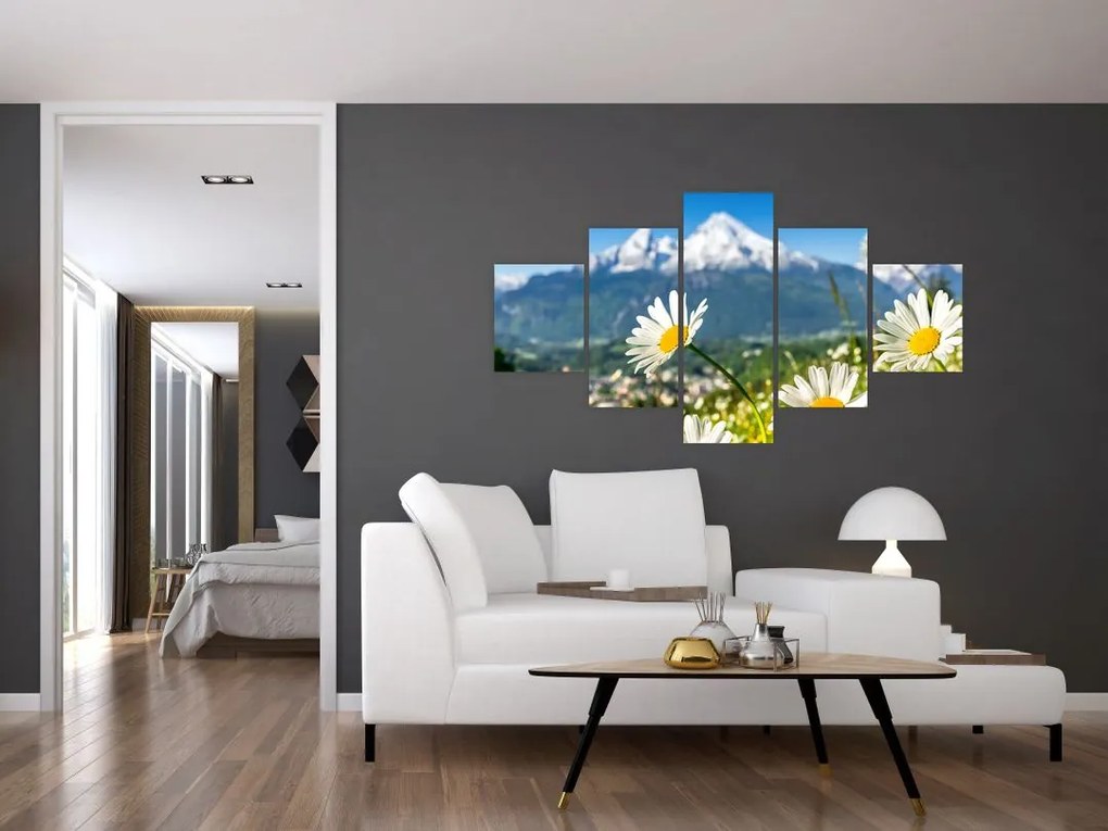 Obraz - Wiosna w Alpach (125x70 cm)