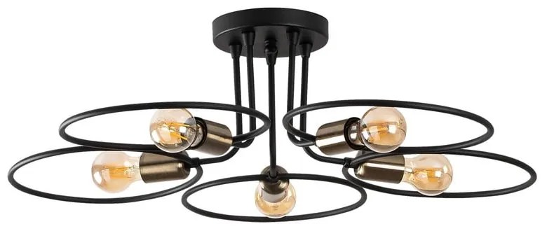 Czarna lampa sufitowa Circle – Opviq lights