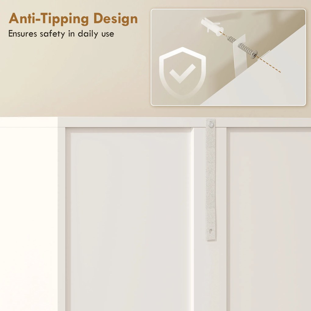 HOMCOM Wysoka na 174 cm szafka łazienkowa z uchylnym koszem na pranie i drzwiami Soft-Close, Biała | Aosom PL