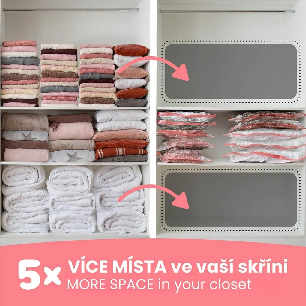 Compactor Worek próżniowy do przechowywania Bag Aspispace XL, 80 x 130 cm, XL