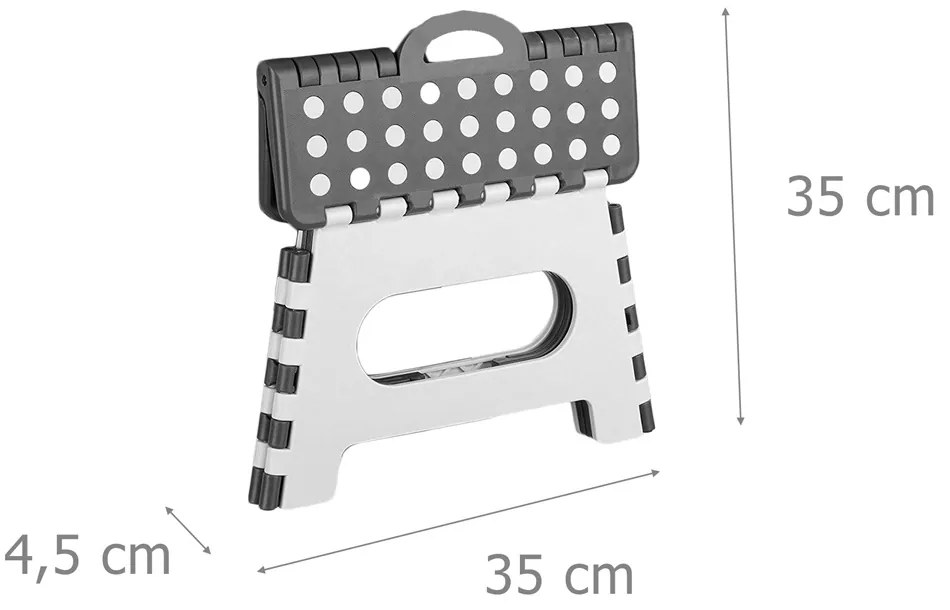 Taboret składany antypoślizgowy SECURA, max. 150 kg