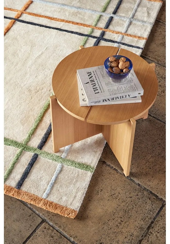 Okrągły stolik w dekorze dębu ø 55 cm Dash – Hübsch