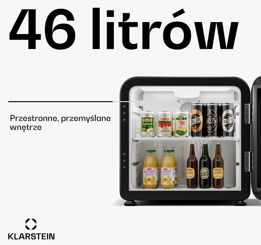 Klarstein Audrey Evo lodówka na napoje, design retro, 46 l