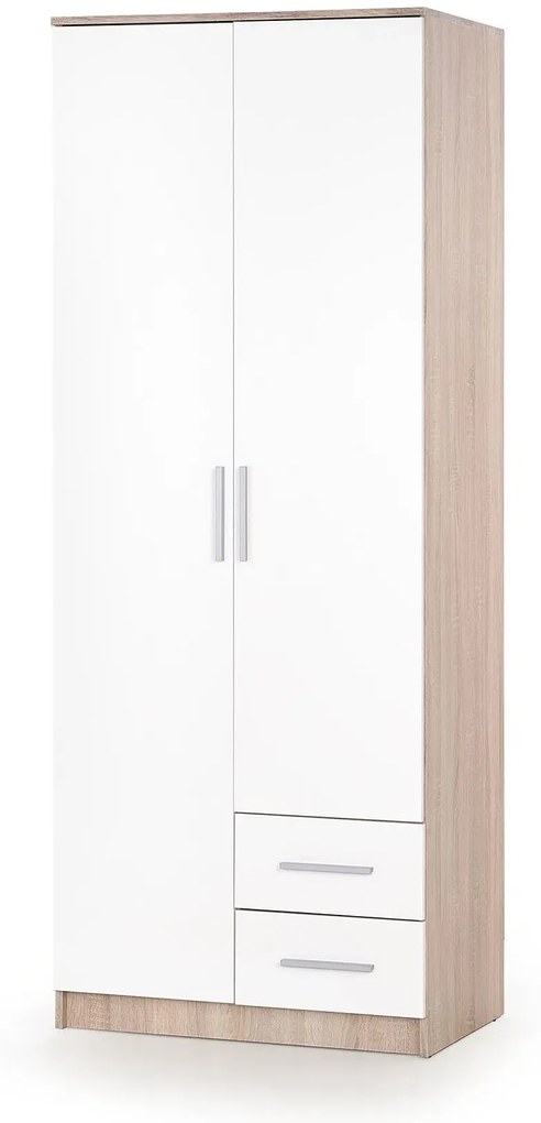 Szafa dąb sonoma + biała N8-B77