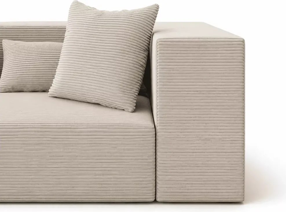 Narożnik modułowy Terospito S 208x180 cm sztruks Poso nowoczesny wygodny