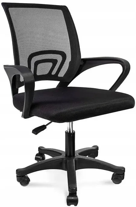 Czarne Ergonomiczne Krzesło Obrotowe Do Biurka K0-K70