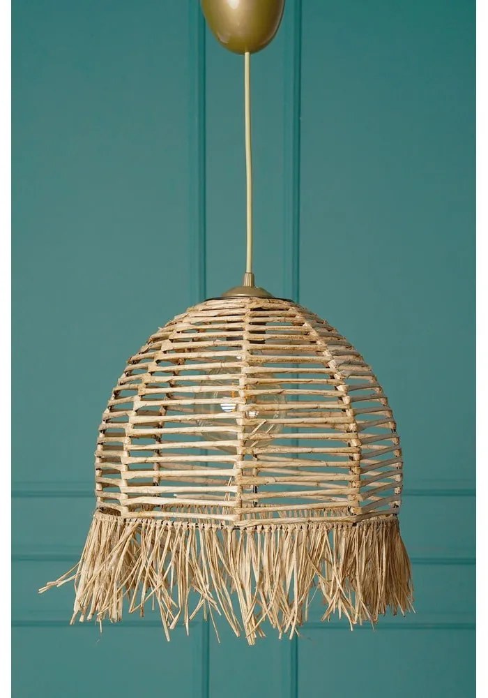 Jasnobrązowa lampa wisząca ø 30 cm – Opviq lights