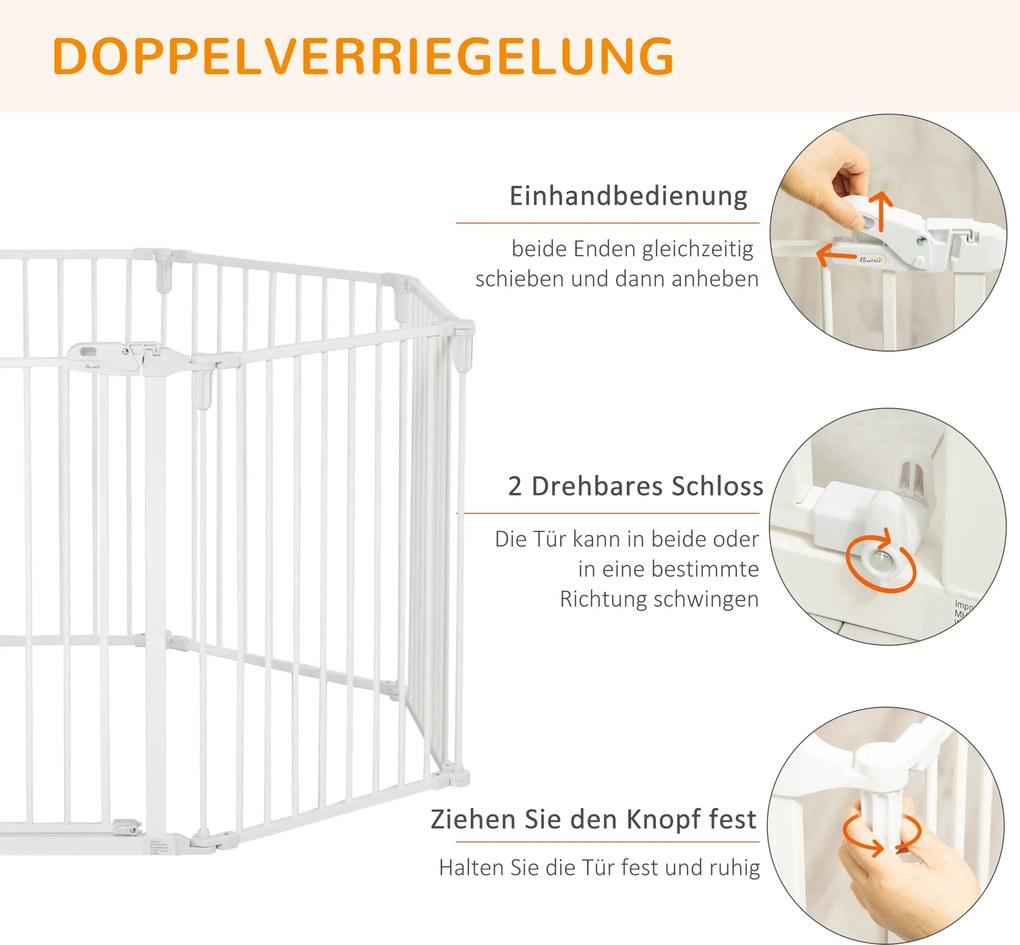 PawHut PewHut szczeniak wylewka zewnętrzna obudowa dla psów ze składanymi drzwiami, elastyczne 8 paneli