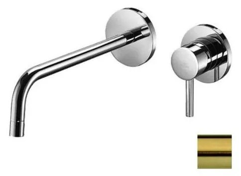 Paffoni - podtynkowa bateria umywalkowa LIGHT, szczotkowane złoto