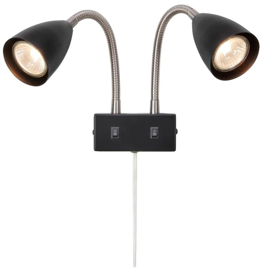 Markslöjd 108901 - Kinkiet punktowy CIRO 2xGU10/7W/230V czarny