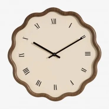Zegar Ścienny Ø35 Cm Z Mdf Axley Marrón Caramelo - Sklum
