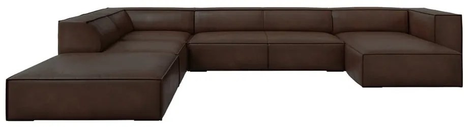 Ciemnobrązowy skórzany narożnik (lewostronny) Madame – Windsor &amp; Co Sofas