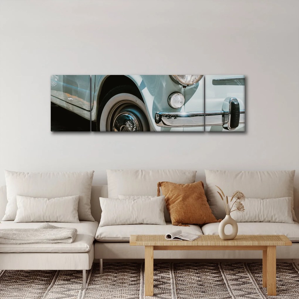 Obraz - Fiat retro samochód (170x50 cm)