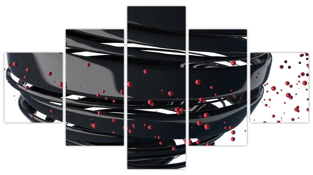 Obraz - Abstrakcja kuli ziemskiej (125x70 cm)