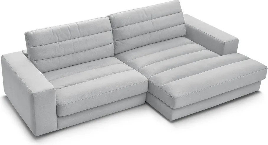 Jasnoszary aksamitny narożnik (prawostronny/z szezlongiem) Sierra – Bobochic Paris