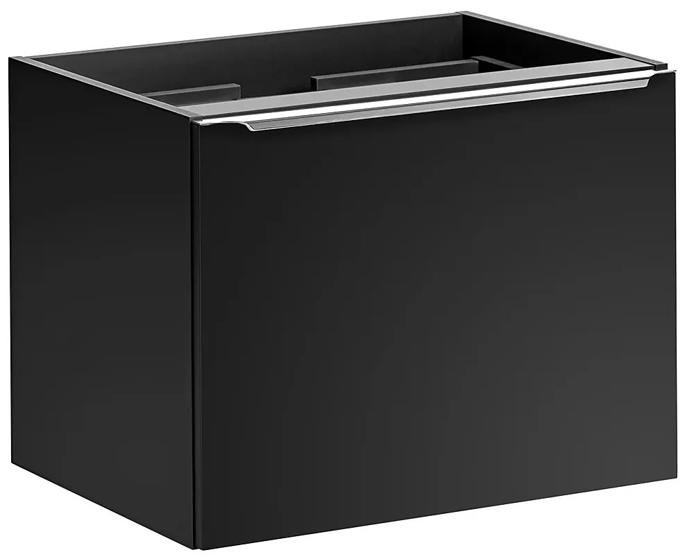 Czarna wisząca szafka pod umywalkę 60 cm G1-K25