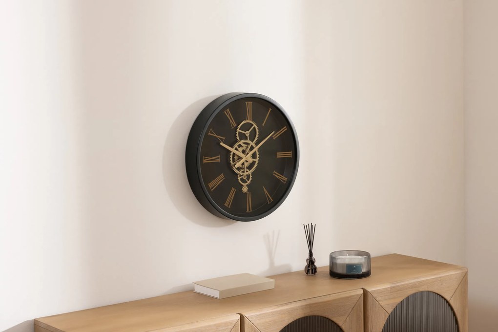 Zegar ścienny widoczny mechanizm ARACELY, Ø 46 cm